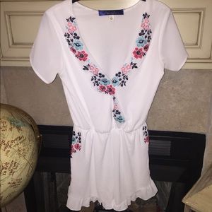 Embroidered Romper